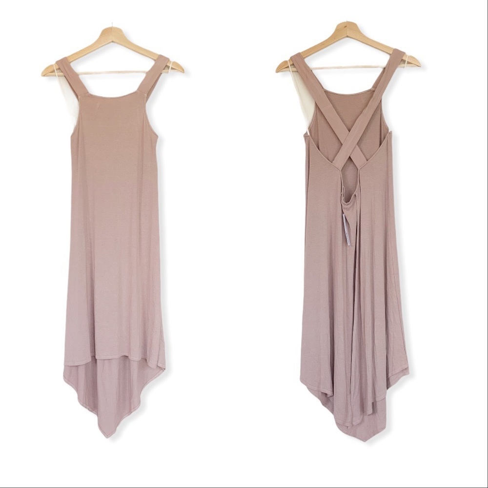 LA Made Sleeveless MIDI Dress w/ Criss-cross Back S